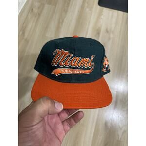Miami Hurricanes Starter Vintage 100% Wool FL Script Snapback Sports Hat Cap
